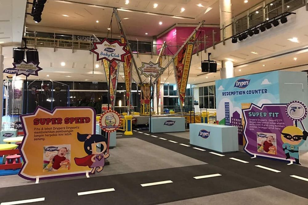 Drysper Roadshow at Setia City Mall Superhero Concept aligns perfectly with new product line